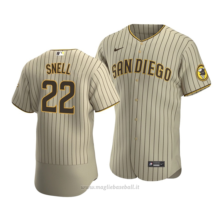 Maglia Baseball Uomo San Diego Padres Blake Snell Autentico Alternato Marrone